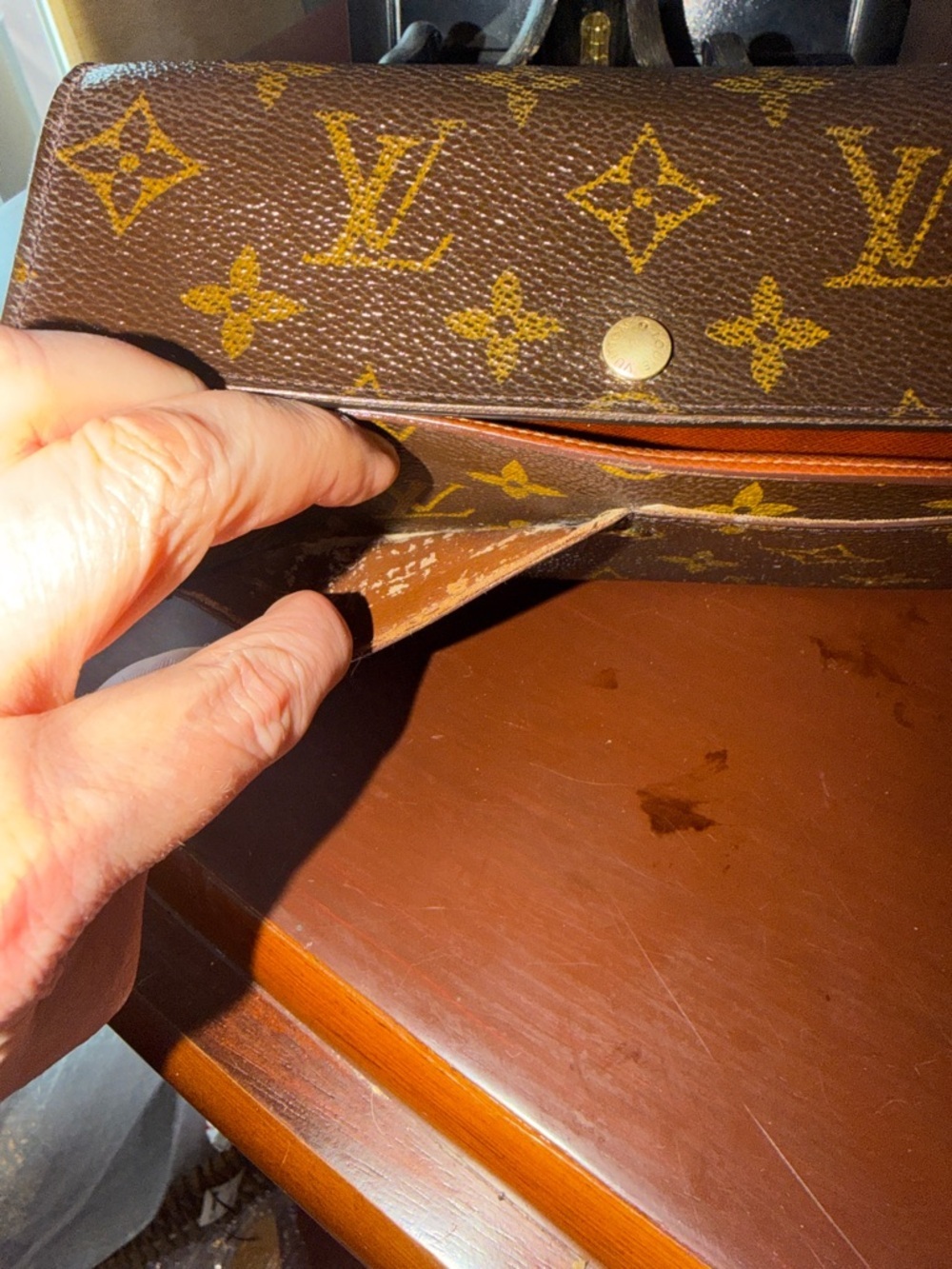 Louis Vuitton Brown Monogram Snap Wallet - Picture 7 of 9